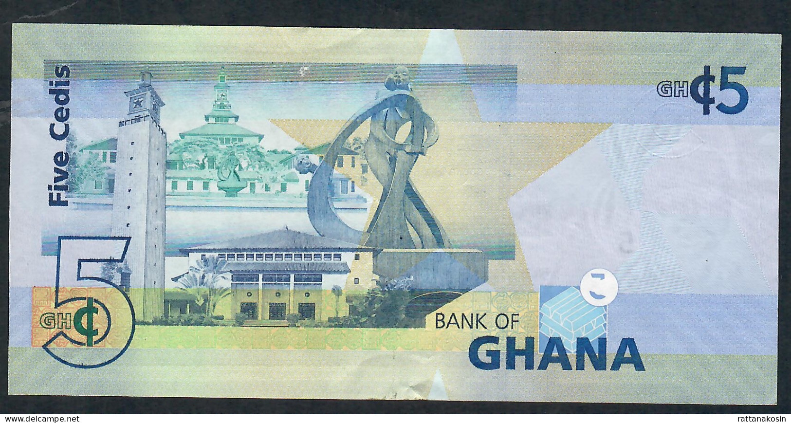 GHANA P38f 5 CEDIS 2015 #RB   VF-XF - Ghana