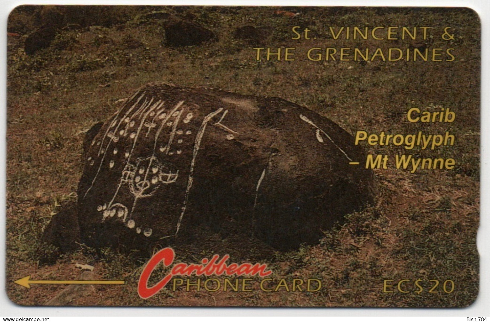 St. Vincent & The Grenadines - Carib Petroglyph - 3CSVB - Saint-Vincent-et-les-Grenadines