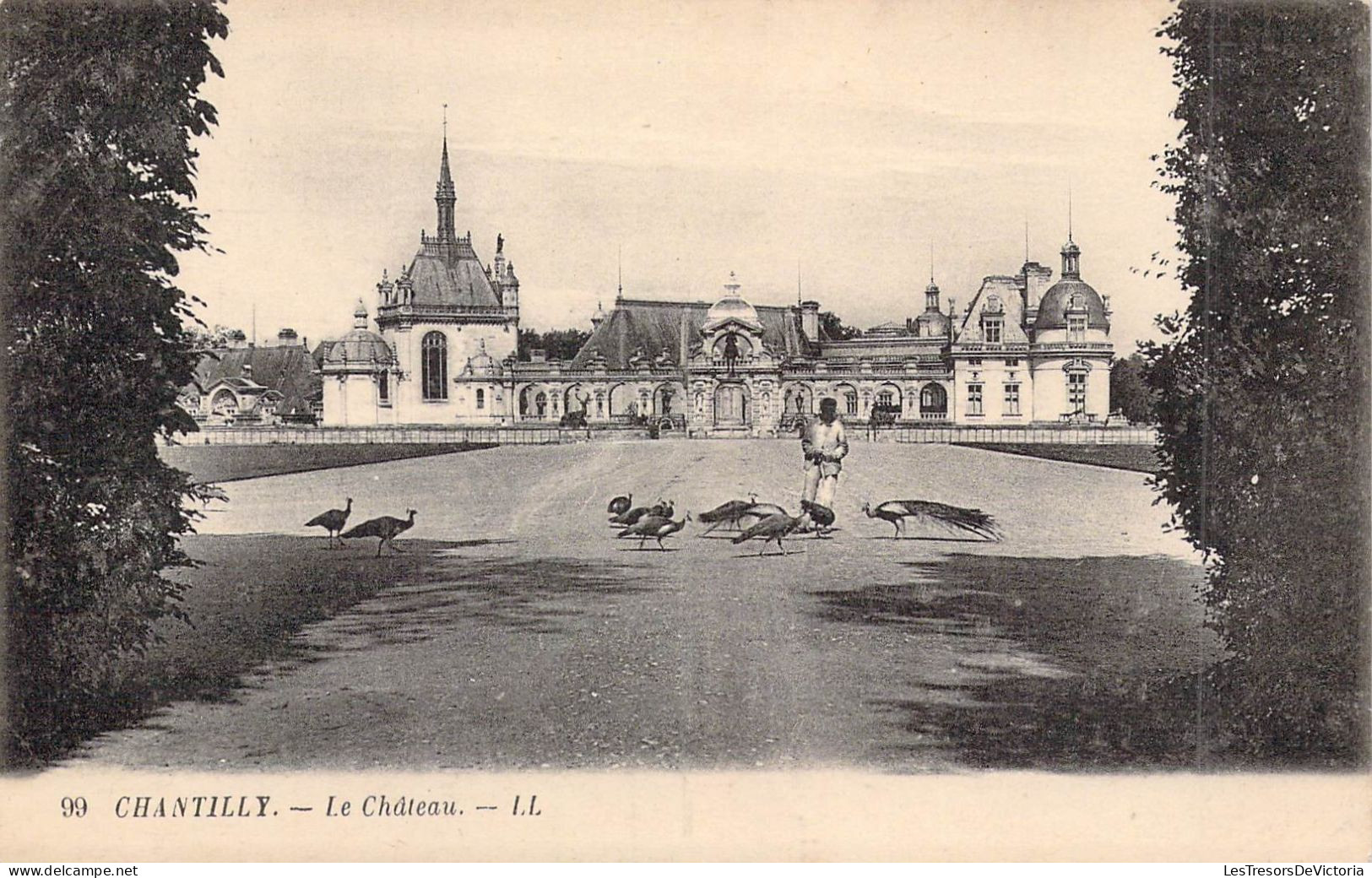 FRANCE - 60 - CHANTILLY - Le Château - LL - Carte Postale Ancienne - Chantilly