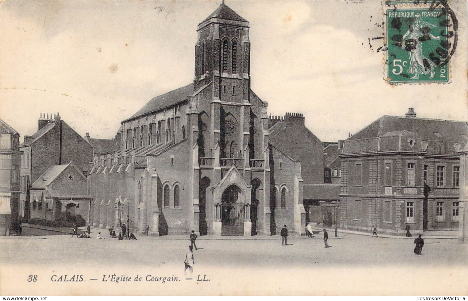 FRANCE - 62 - CALAIS - L'Eglise De Courgain - LL - Carte Postale Ancienne - Calais