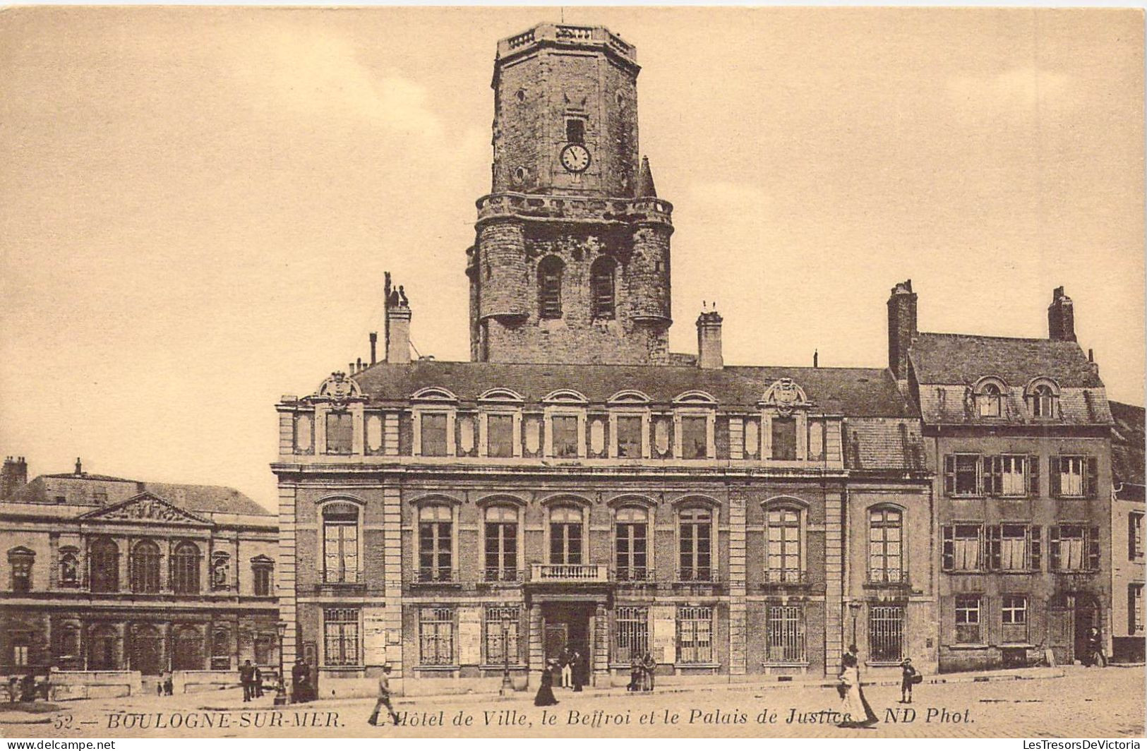 FRANCE - 62 - BOULOGNE SUR MER - Hôtel De Ville - Le Beffroi Et Le Palais De Justice - Carte Postale Ancienne - Boulogne Sur Mer