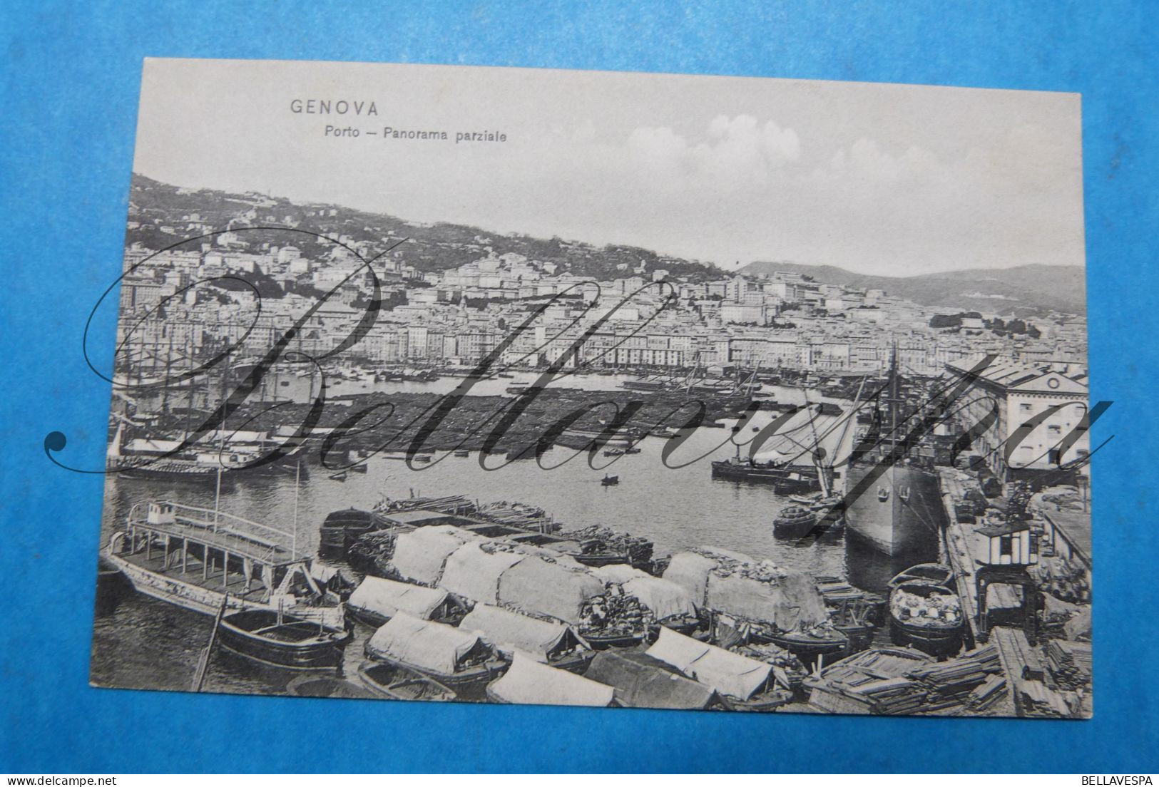 Genova Porto Panorama Parziale Harbor Haven Trenkler 1907 - Comercio