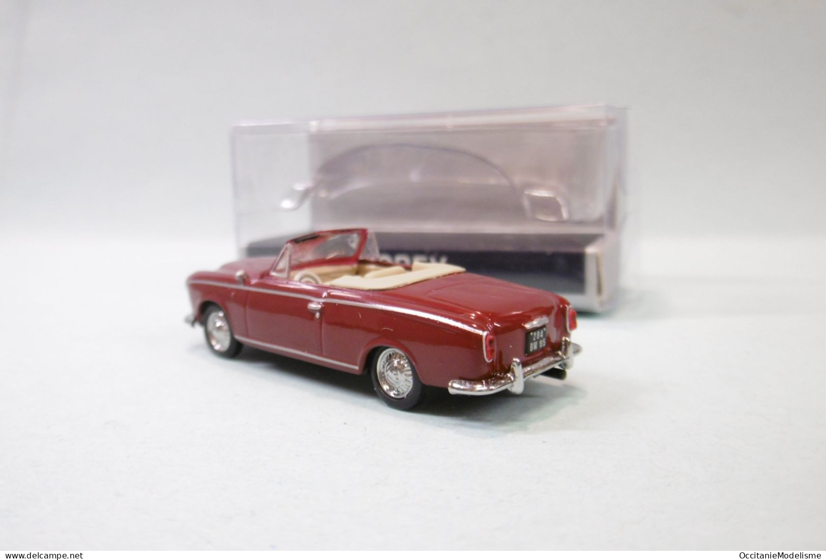 Norev - PEUGEOT 403 Cabriolet Bordeaux 1957 Neuf NBO HO 1/87 - Strassenfahrzeuge