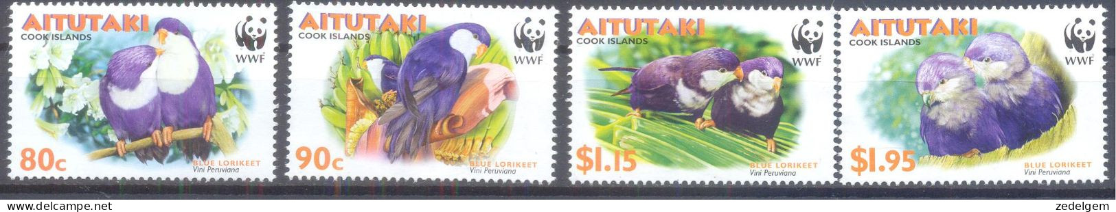 AITUTAKI     (FAU594) XC - Perroquets & Tropicaux