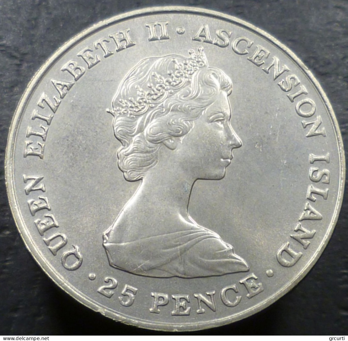 Ascensione - 25 Pence (Crown) 1981 - Nozze Del Principe Carlo E Lady Diana - KM# 3 - Ascension