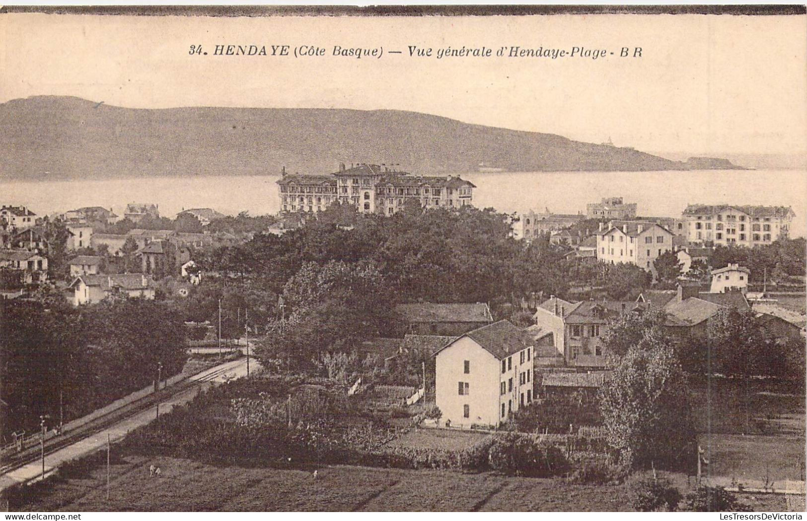 FRANCE - 64 - HENDAYE - Vue Générale D'Hendaye Plage - B R - Carte Postale Ancienne - Hendaye