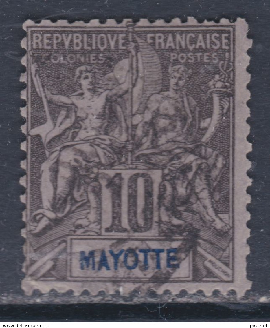 Mayotte N° 5 O Partie De Série Type Groupe : 10 C. Noir Sur Lilas Oblitération Moyenne Sinon TB - Usati