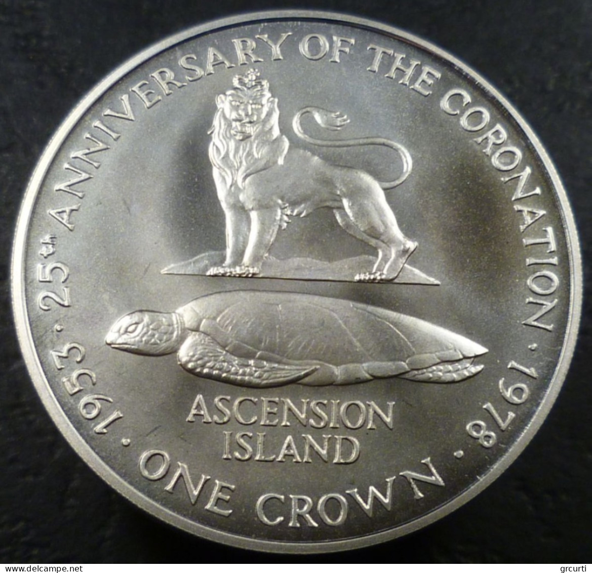 Ascensione - 1 Crown 1978 - 25° Incoronazione Di Elisabetta II - KM# 1a - Ascension Island