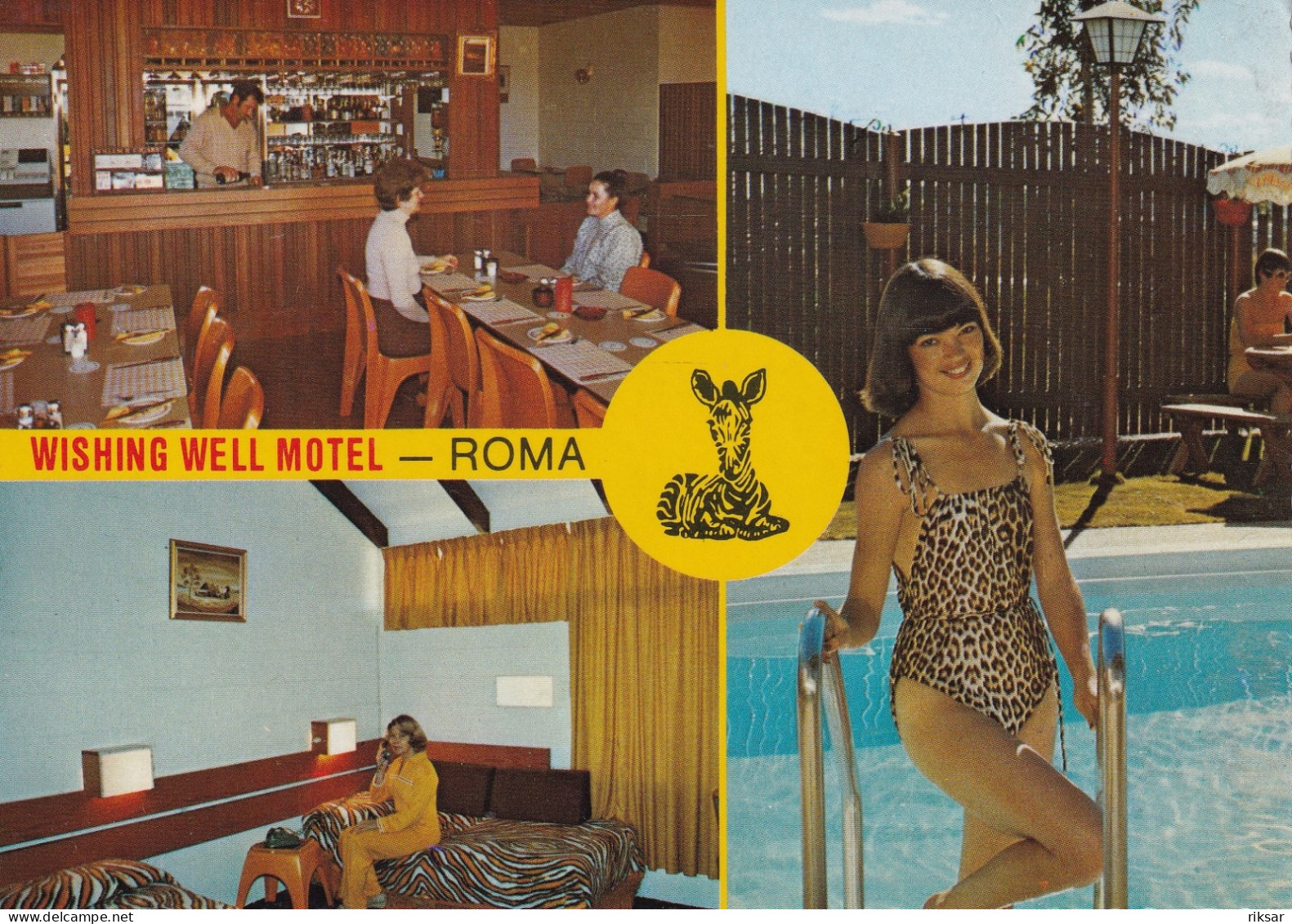 ITALIE(ROMA) HOTEL WISHING WELL(BAIGNEUSE) - Cafes, Hotels & Restaurants