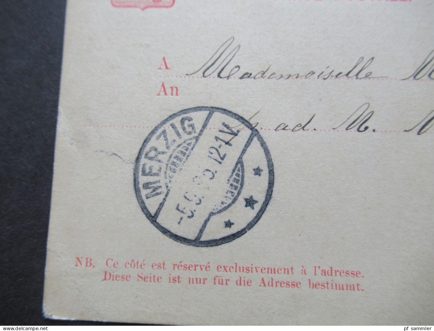 Luxemburg / Luxembourg 3x GA 1889, 1905 Und 1908 Alle Nach Merzig Ins Deutsche Reich Gesendet! Mit Ank. Stempel - Entiers Postaux