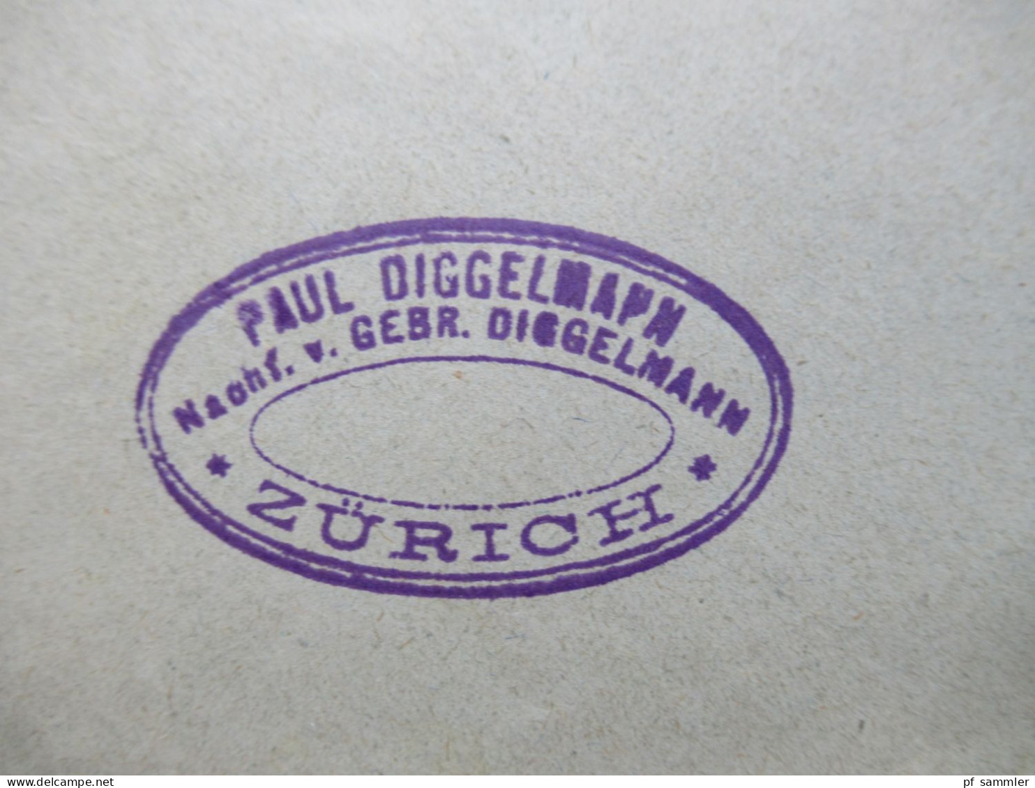 Schweiz 1923 Tell MeF Absender Stp. Paul Diggelmann Zürich Nach Blitzenrod Bei Lauterbach (Hessen) - Cartas & Documentos