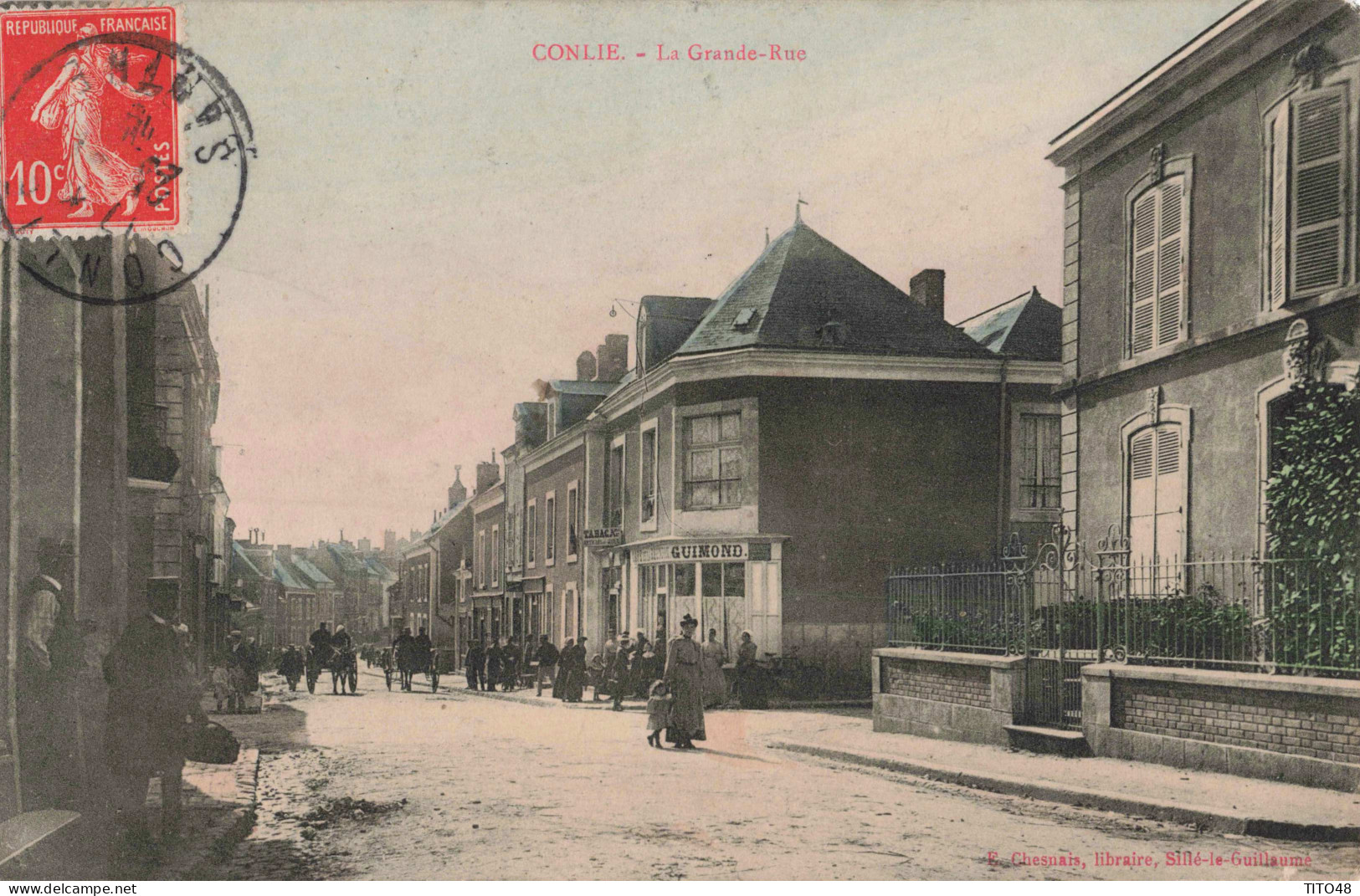 FR- 72 SARTHE - CONLIE - La Grande Rue - Conlie