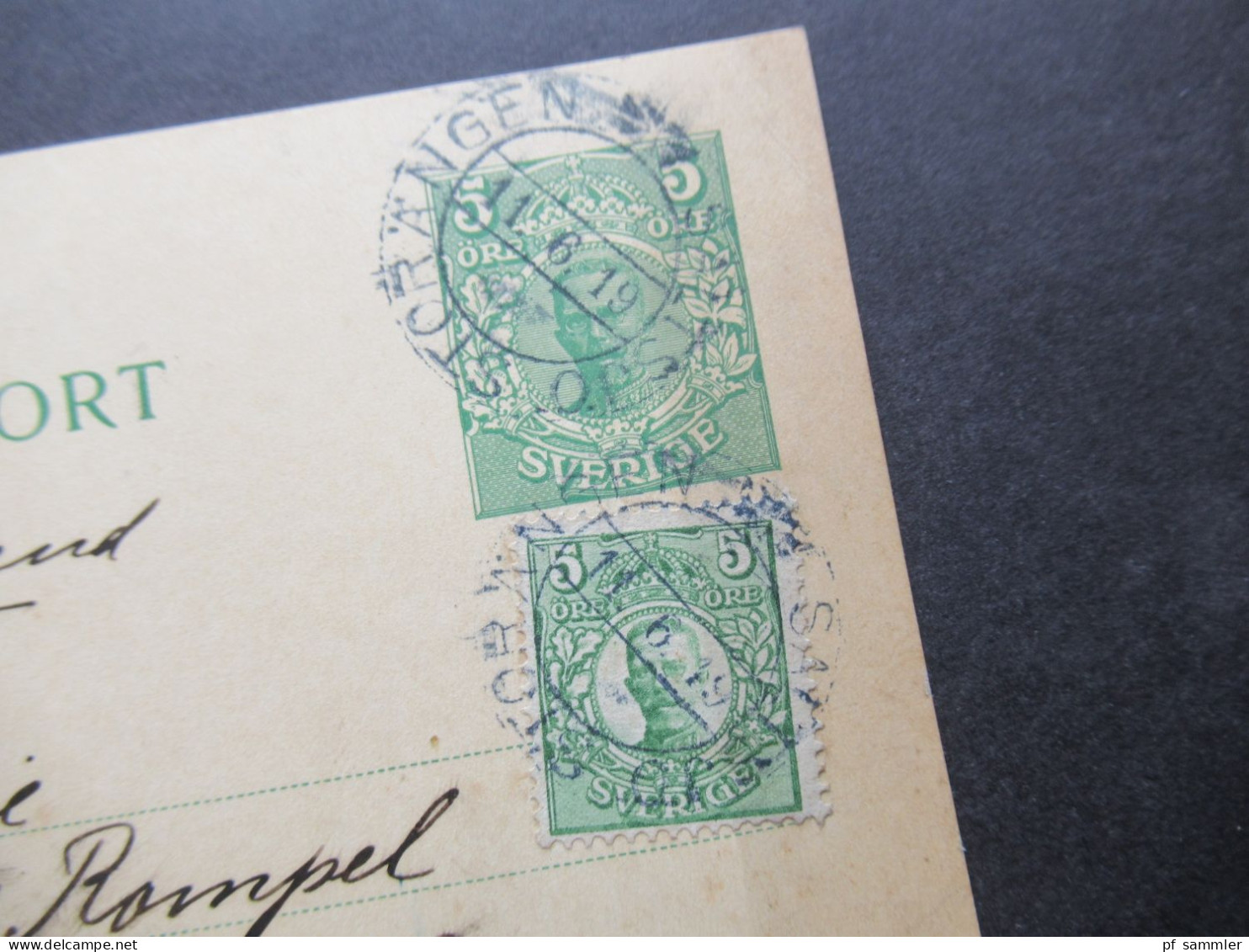 Schweden 2x GA 1919 Stempel Storängen - Biebrich und 1x 1948 Stempel K1 Eksjö nach Biebrich / Wiesbaden