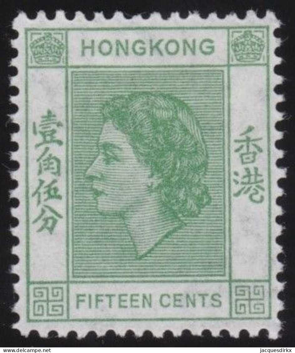 Hong Kong     .    SG    .    180   (2 Scans)  .  1954 - 62    .  Mult Script CA      .    *   .    Mint-hinged - Nuevos