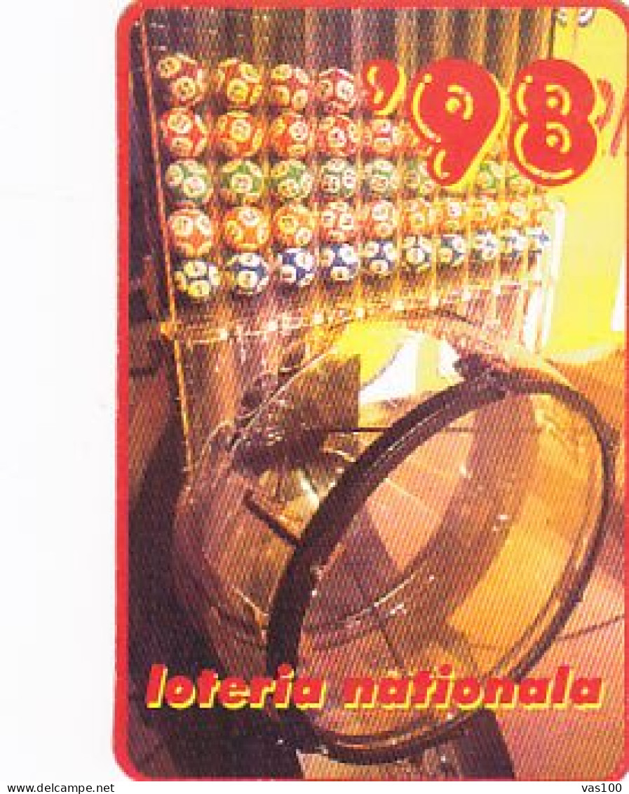 CALENDARS, SMALL, 1998- LOTTERY GAMES ADVERTISING - Small : 1991-00