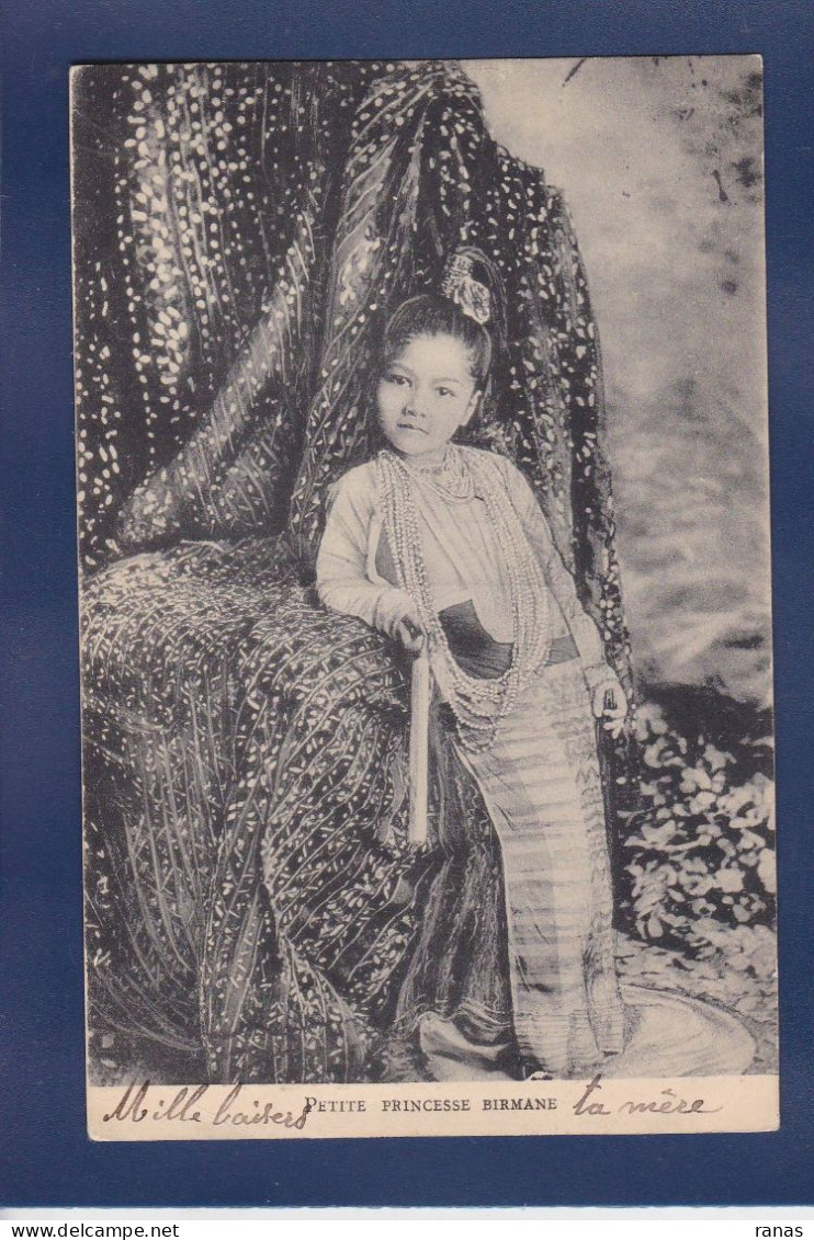 CPA Biemanie Myanmar (Burma) Princesse Birmane Royalty - Myanmar (Birma)