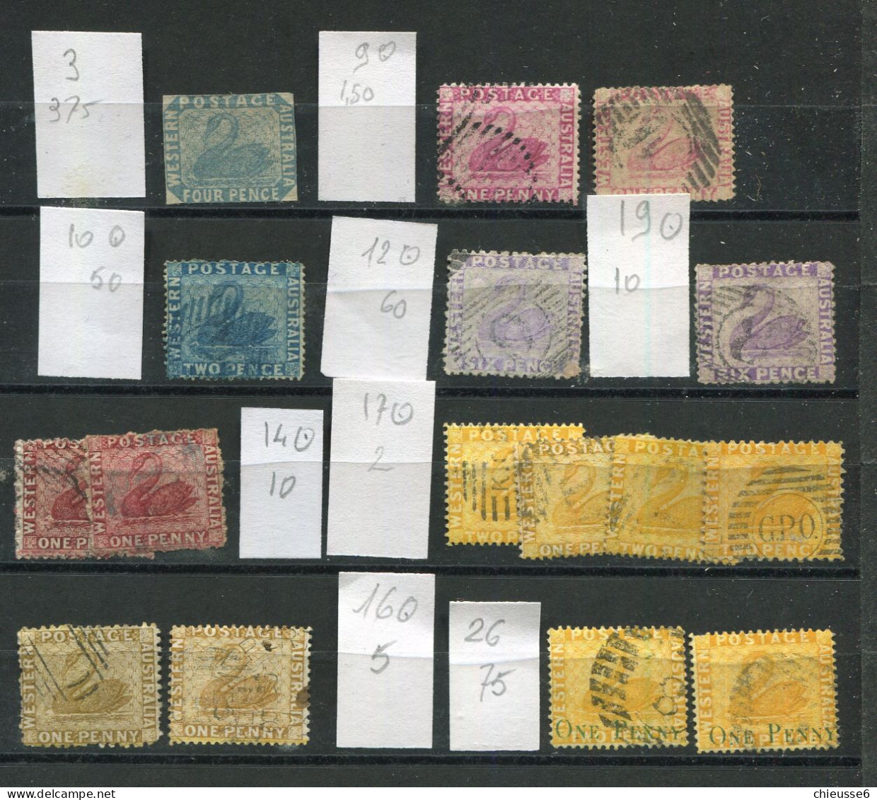 Australie - Lot Ob - Western Australie - Used Stamps