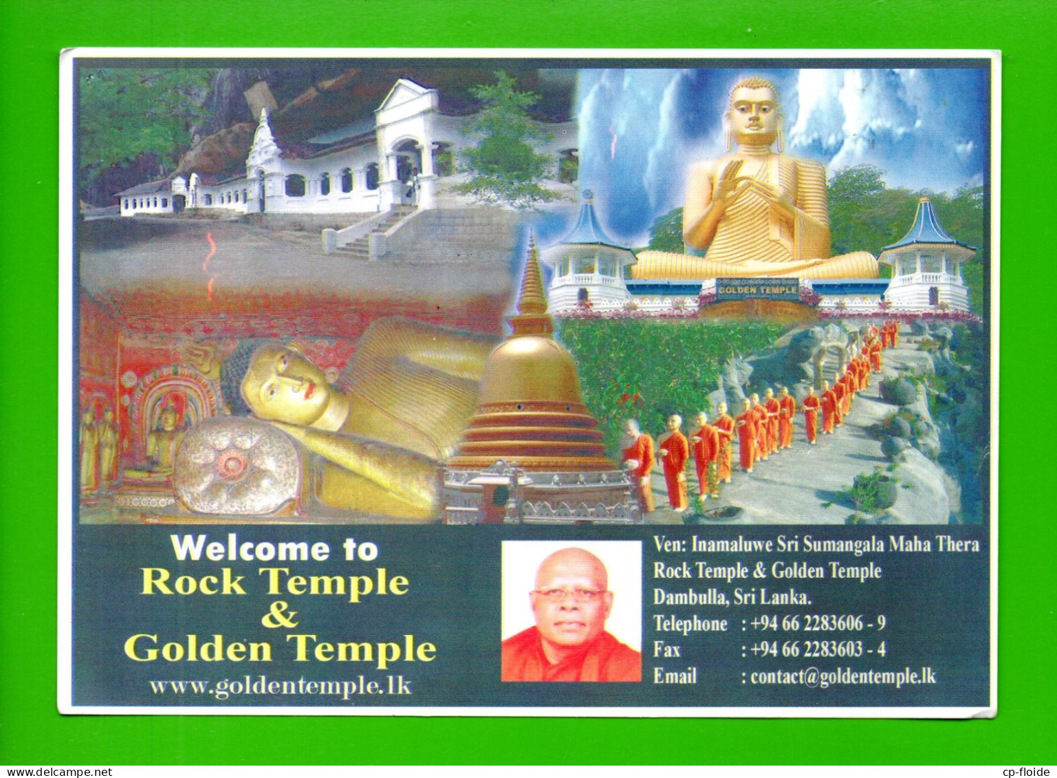 SRI LANKA . DAMBULLA . ROCK TEMPLE & GOLDEN TEMPLE - Réf. N°906F - - Boeddhisme