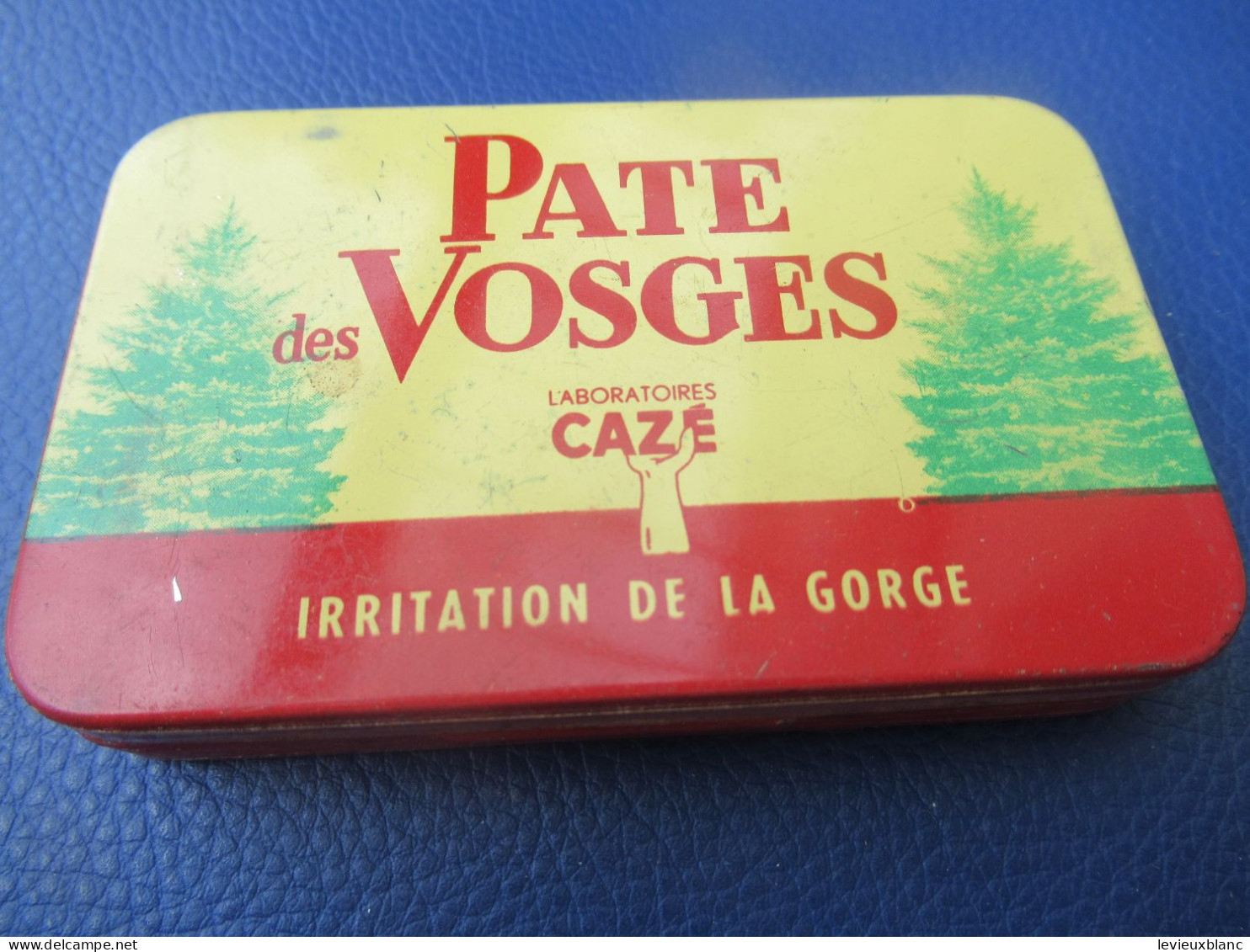 Boite Publicitaire Métallique/Pâte Des VOSGES/  Laboratoires CAZE/irritation De La Gorge'/ Vers 1960-1980        BFPP248 - Dozen