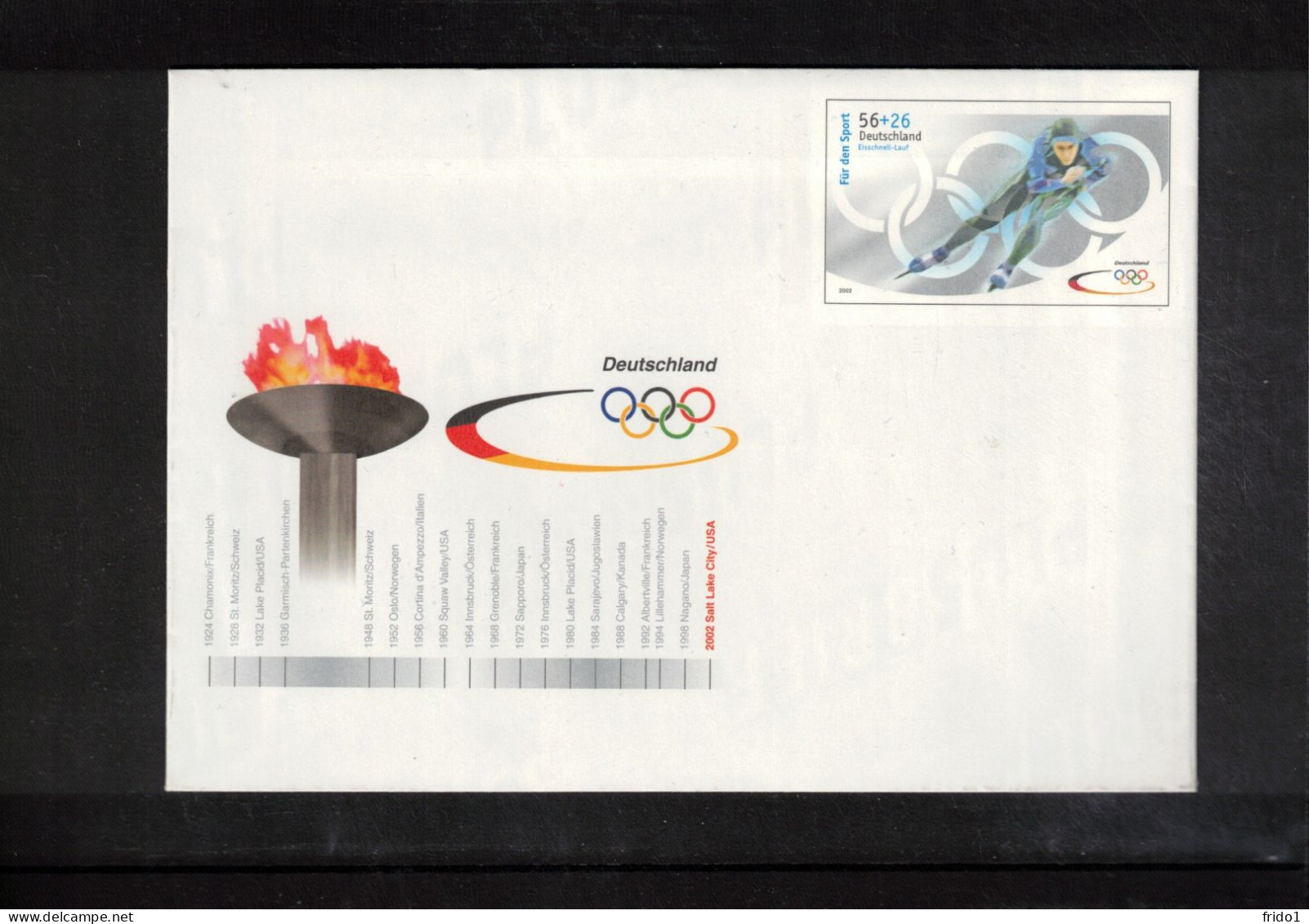 Germany 2002 Olympic Games Salt Lake City Interesting Postal Stationery Letter - Invierno 2002: Salt Lake City