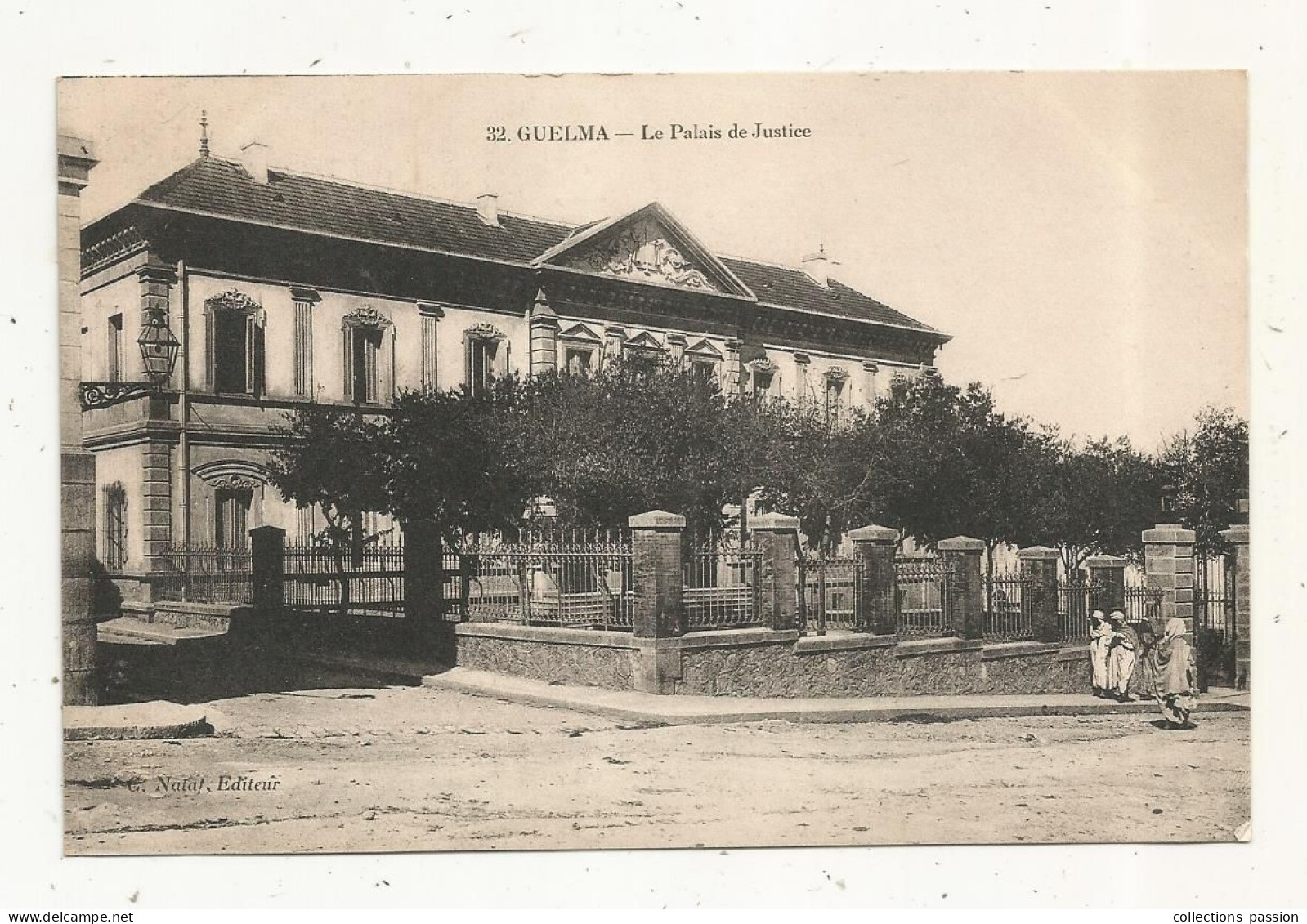 Cp, ALGERIE, GUELMA, Le Palais De Justice , écrite 1920 - Guelma