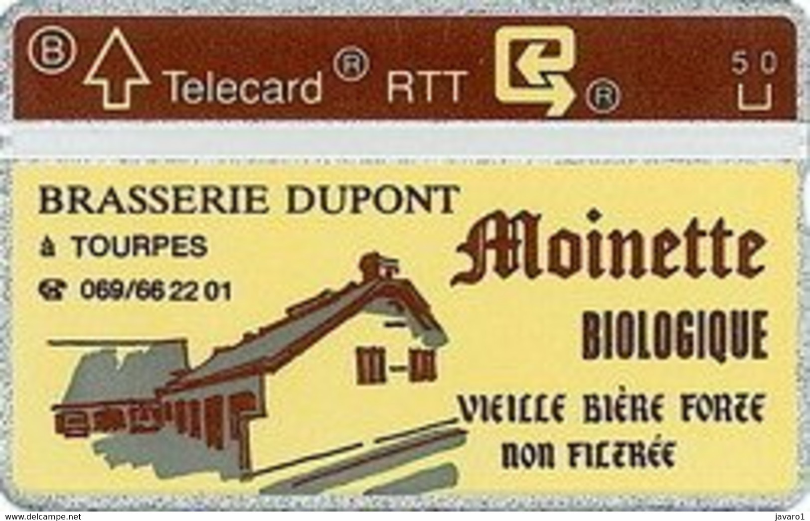 1991 : P097 Brasserie Dupont MOINETTE Biologique Beer MINT (x) - Sin Chip