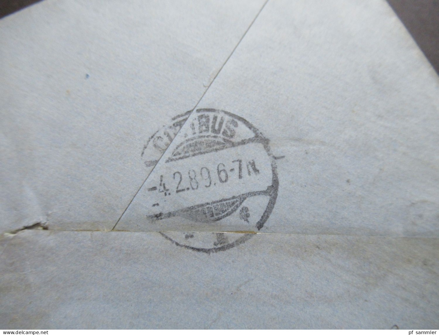 Chile 1897 Ganzsachen Umschlag Sauberer Stempel Osorno Nach Cottbus Gesendet Mit Ank. Stempel - Chili