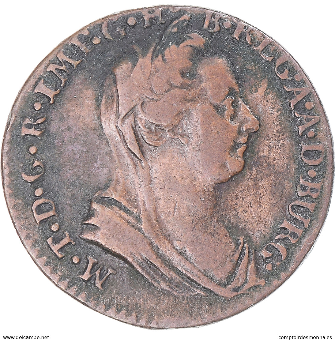Monnaie, Pays-Bas Autrichiens, Maria Theresa, Liard, Oord, 1778, Bruxelles, TB+ - …-1795 : Periodo Antico