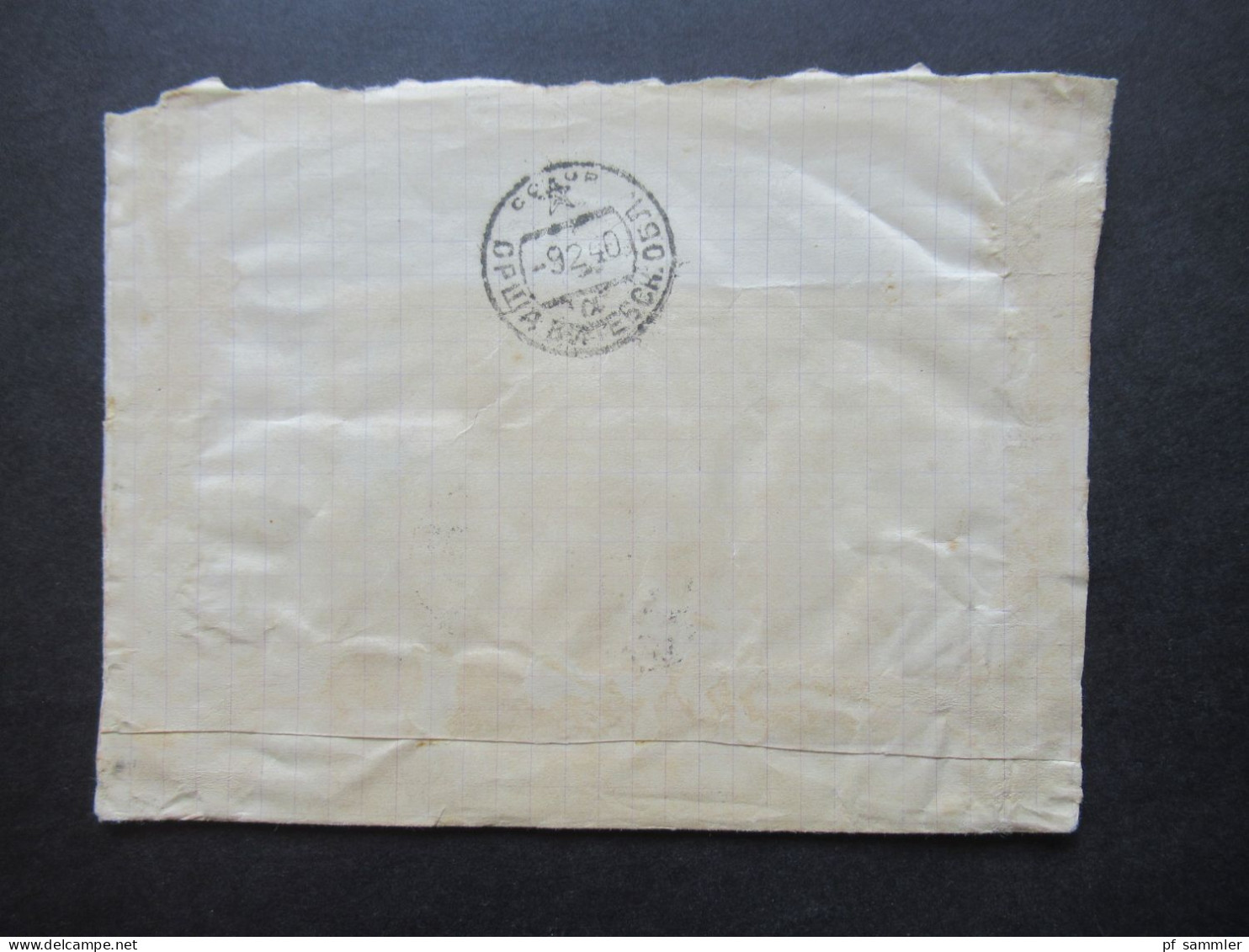 Rußland UdSSR 1937 / 1941 Nr.678 (2) MeF Freimarken Werktätige Hüttenarbeiter / Selbstgemachter Umschlag! - Covers & Documents