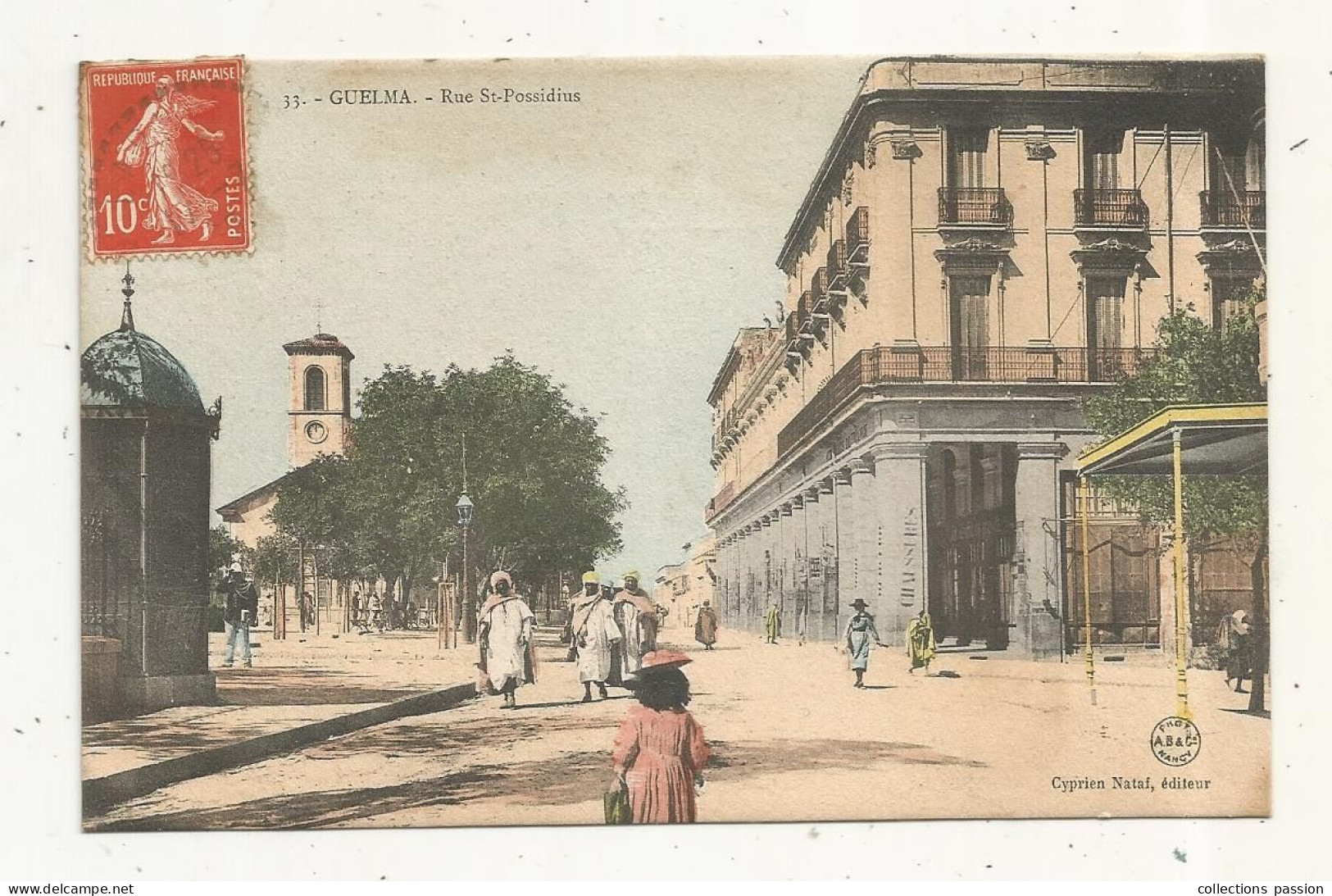 Cp, ALGERIE, GUELMA, Rue ST POSSIDIUS, écrite - Guelma