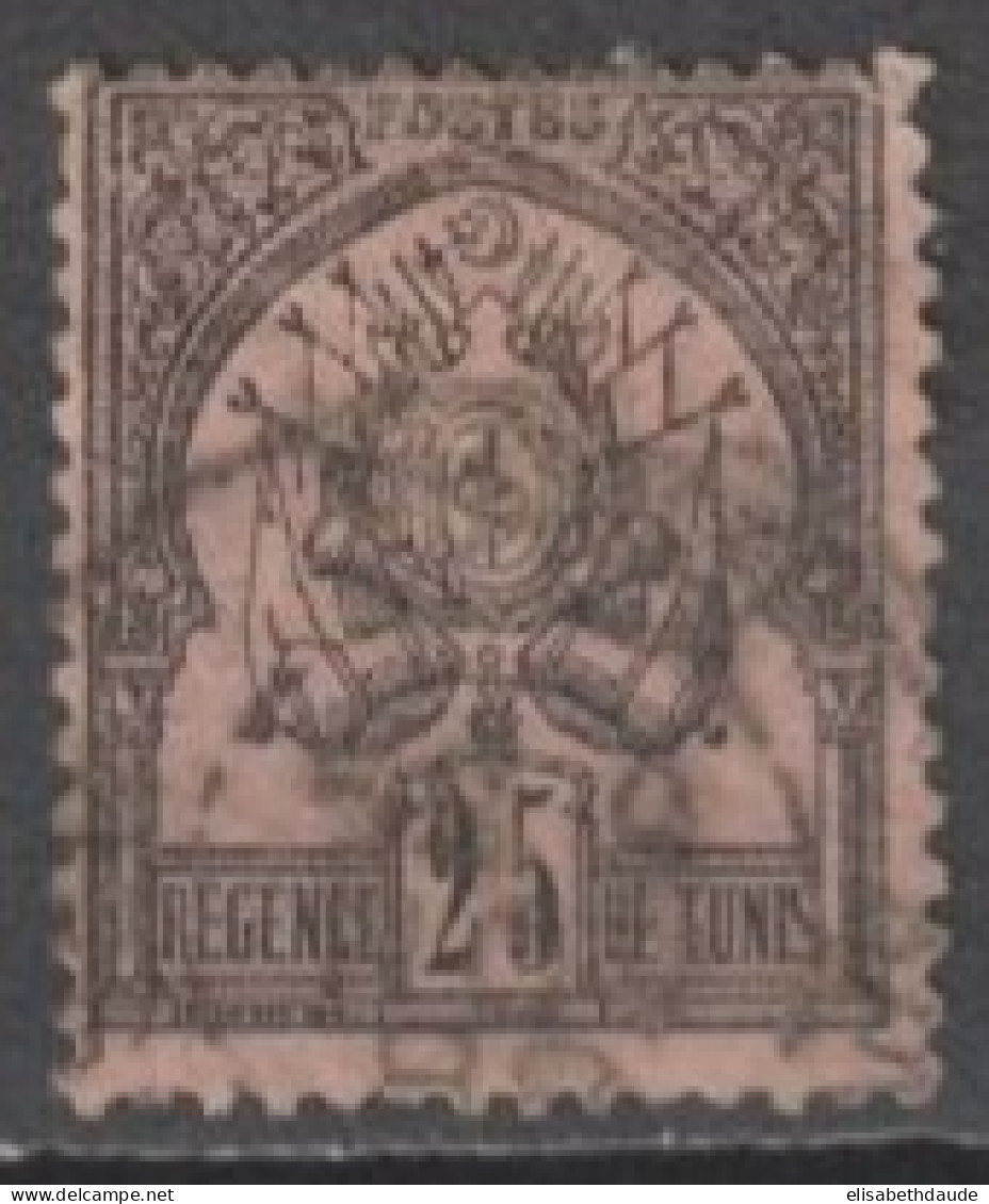 TUNISIE - 1888 - YVERT N° 5 OBLITERE  - COTE = 85 EUR. - Usati