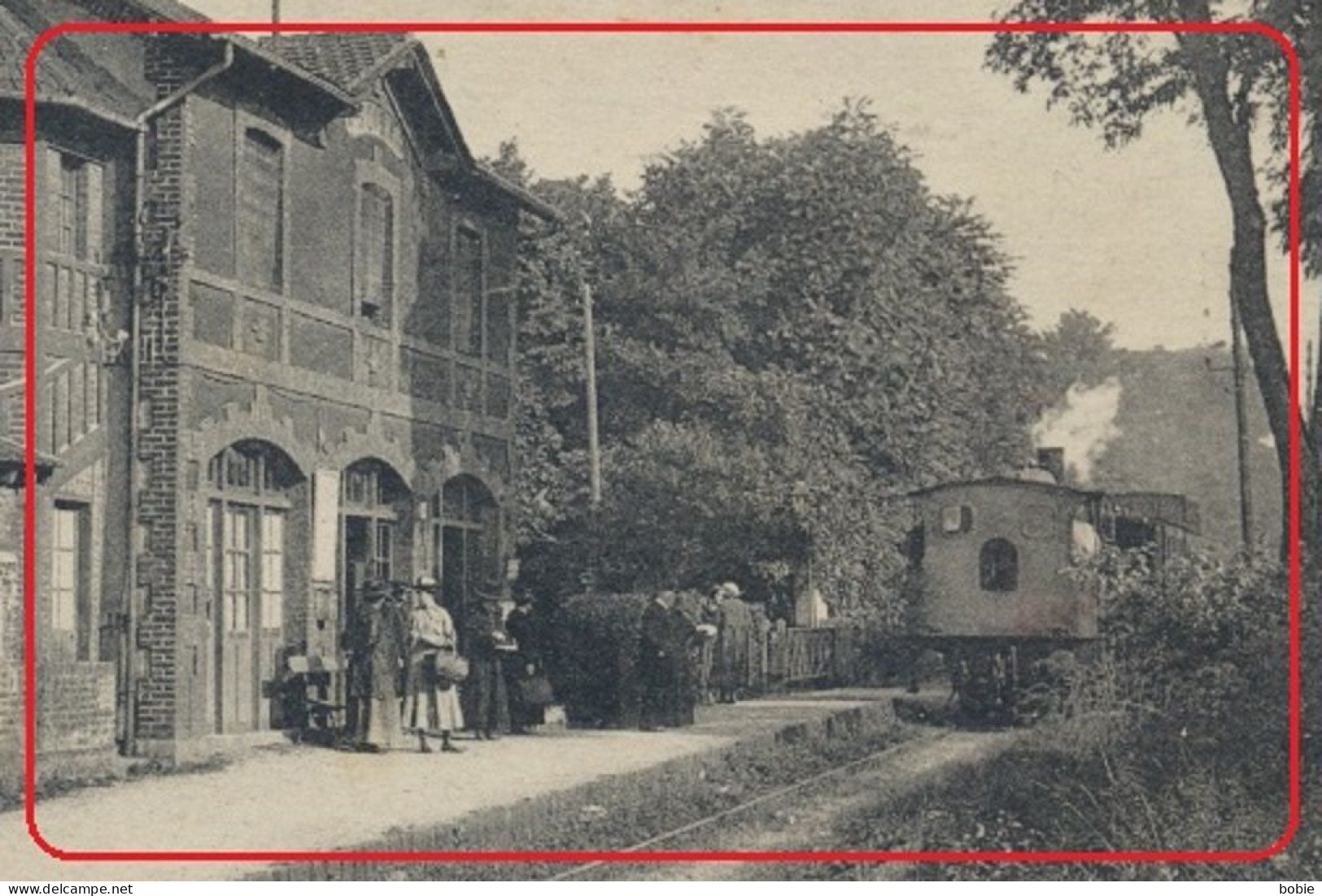 Soisy-sous-Montmorency Dépt. Val D'Oise : La Gare - Locomotive à Vapeur / Thème : Train Rail - 1918. - Soisy-sous-Montmorency