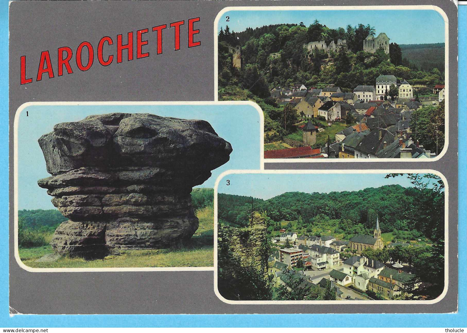 Larochette (GD-de Luxembourg)-+/-1970Multivues-Le "Champignon"-Le Château Et Vue Sur La Ville - Larochette