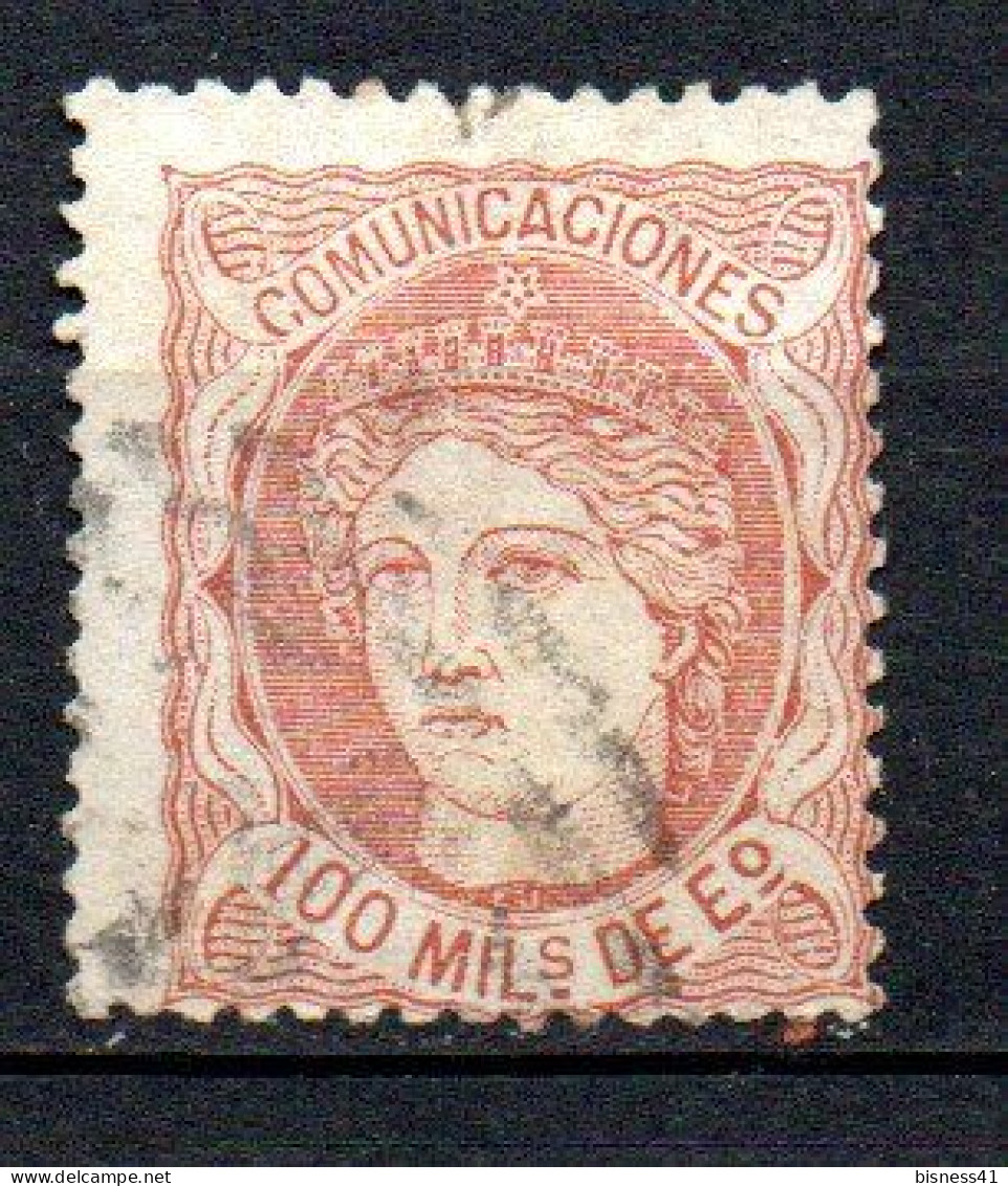 Col33 Espagne Spain 1870 N° 108 Oblitéré Cote : 8,00€ - Usati