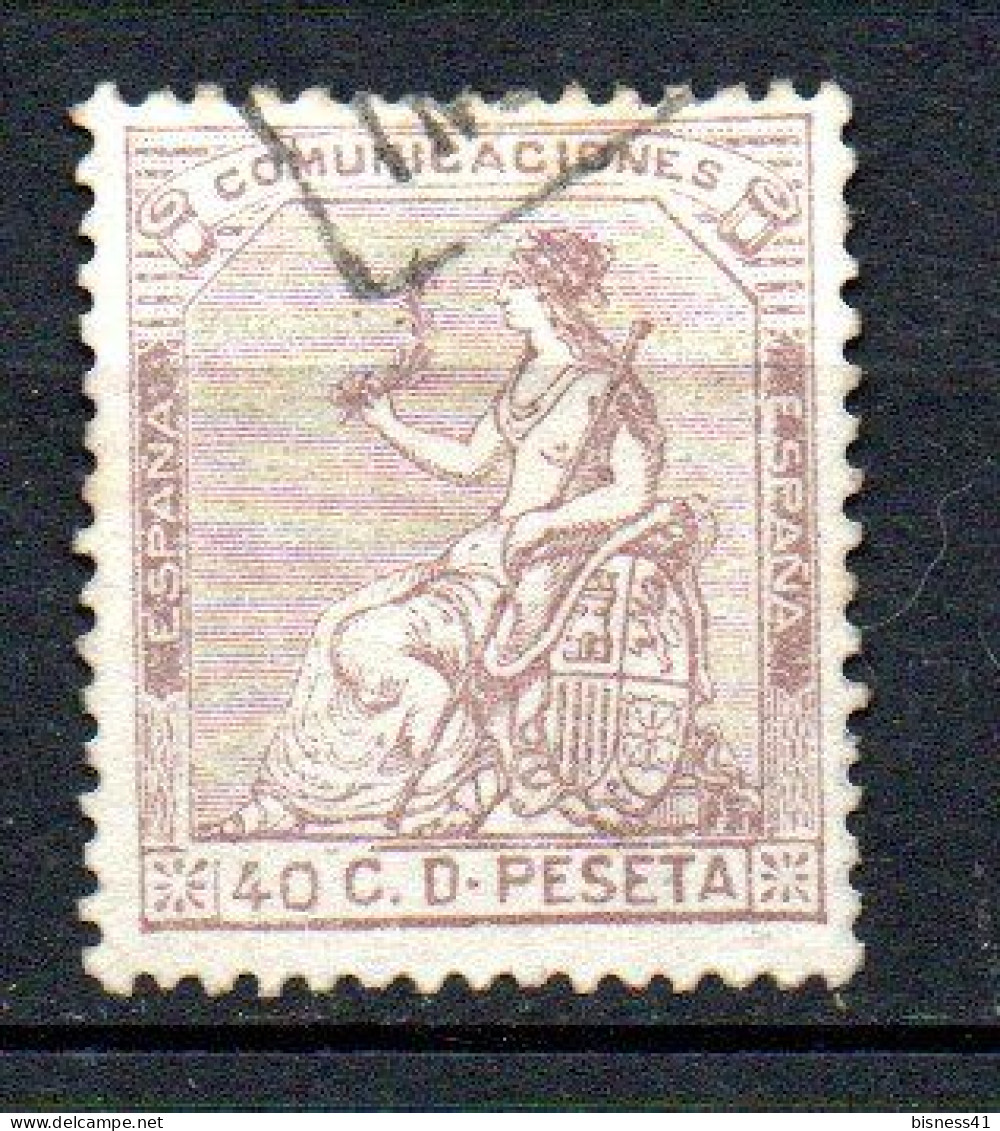 Col33 Espagne Spain 1873 N° 135 Oblitéré Cote : 9,00€ - Used Stamps