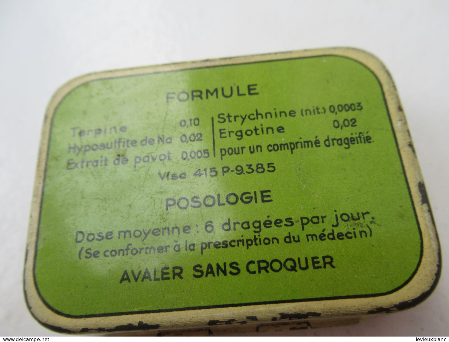 Boite Publicitaire Métallique/BRONCOTONINE /Toux Des Chroniques/ Laboratoires TORAUDE Paris /Vers 1960-1980  BFPP267 - Boxes