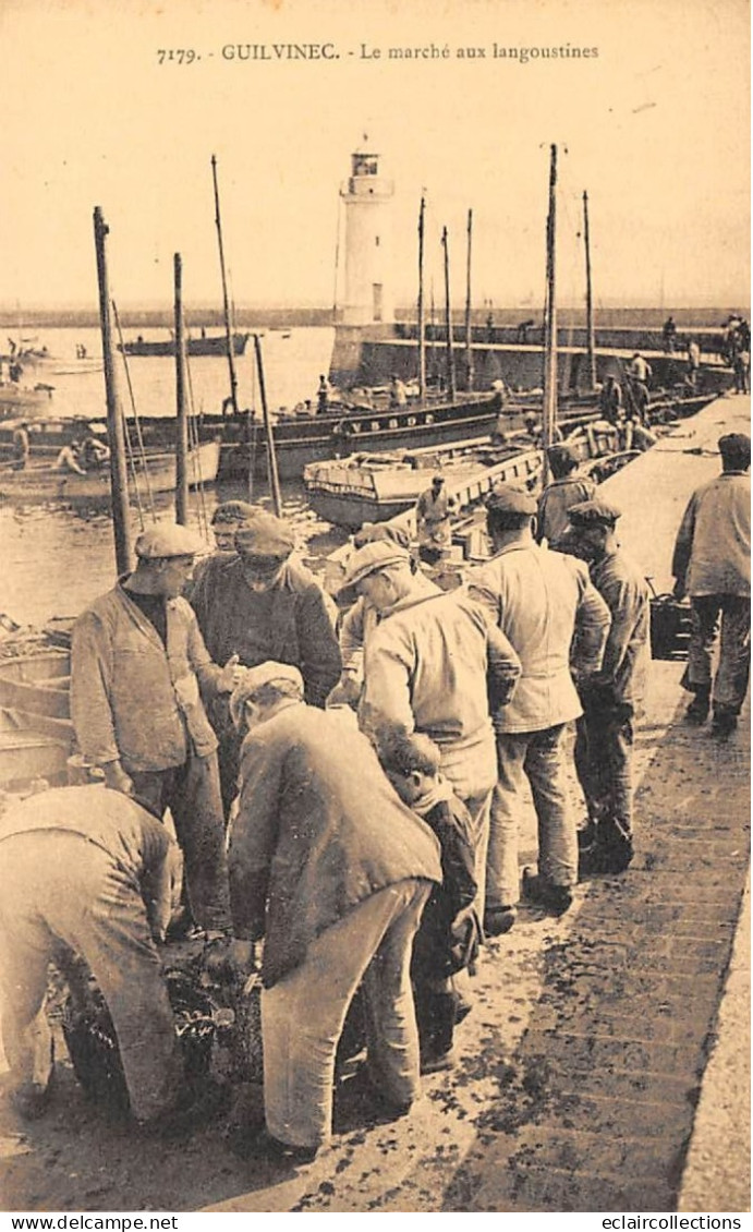 Guilvinec           29        Le Marché Aux Langoustines  N° 7179   ( Voir Scan) - Guilvinec