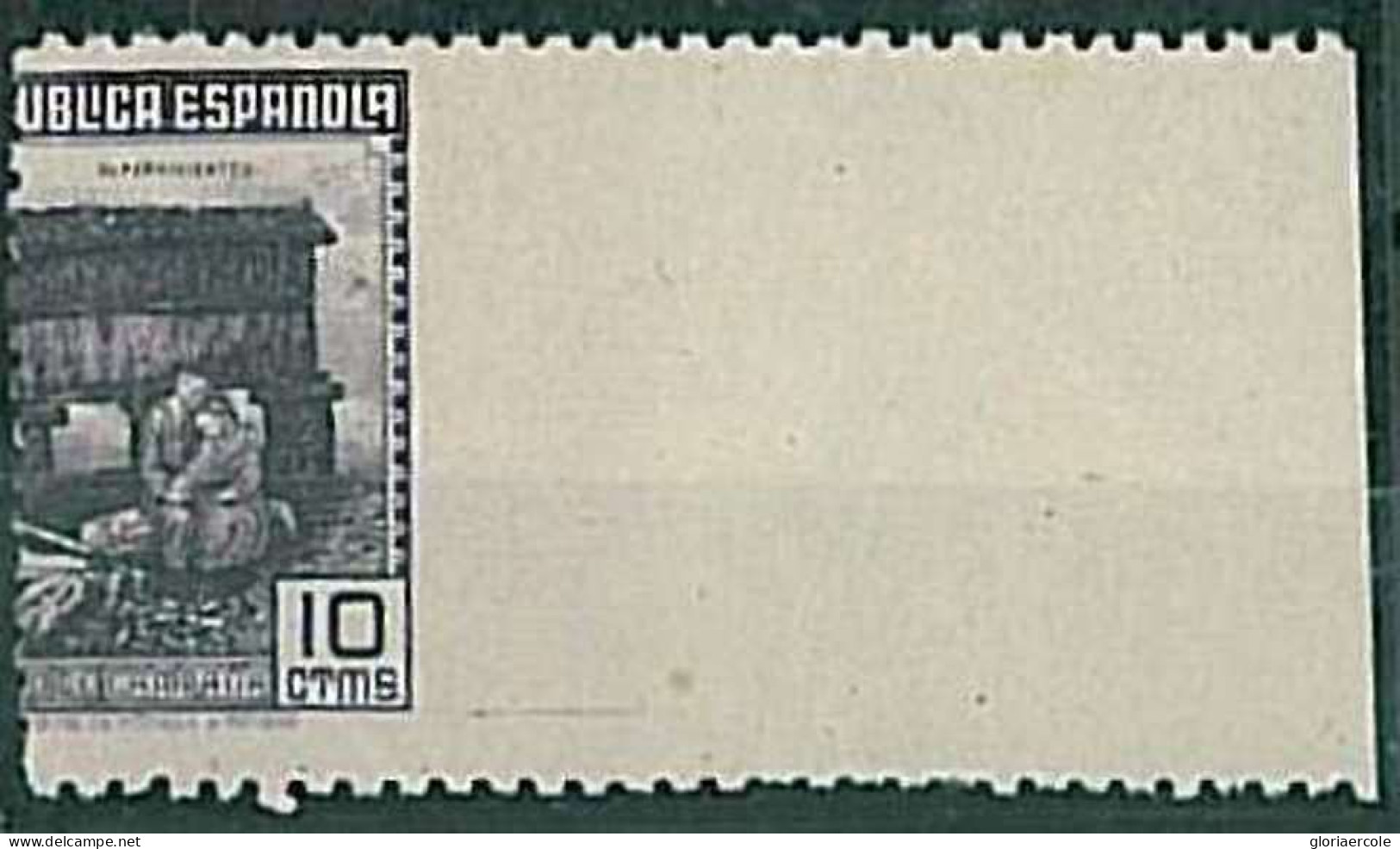 21122 - SPAIN   - STAMP ERROR - SHIFTED PERFORATION - Edifil # NE 47 - Variedades & Curiosidades