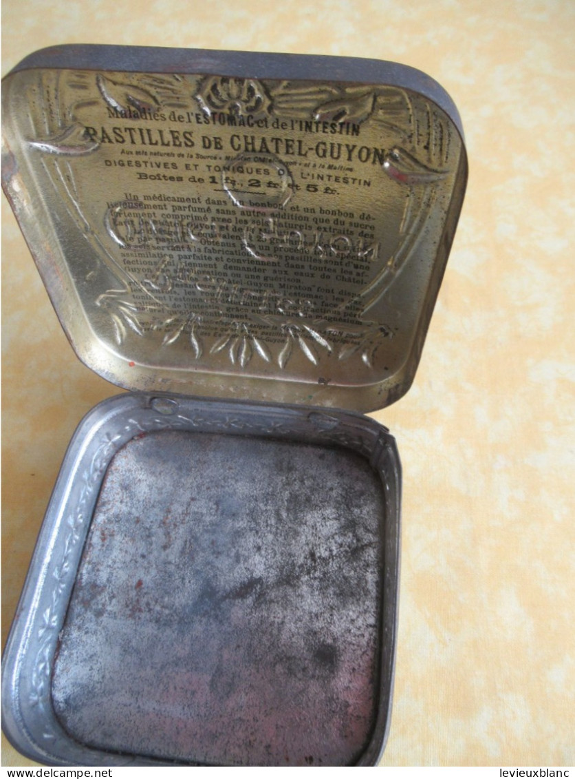 Boite Publicitaire Métallique/Pastilles Digestives De CHATEL-GUYON /Vers 1930-1950  BFPP275 - Cajas