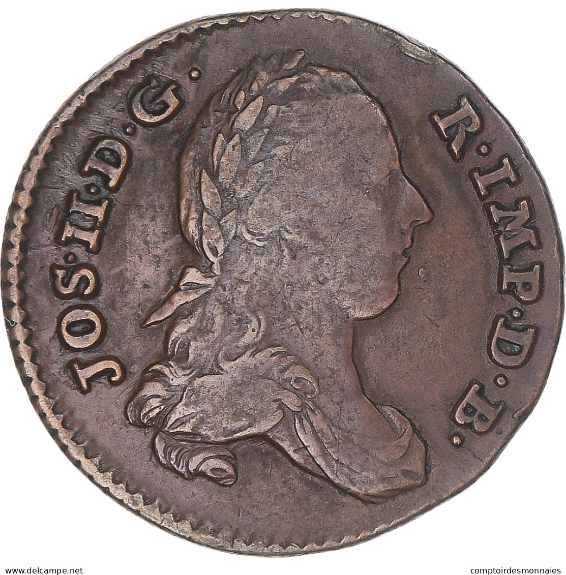 Monnaie, Pays-Bas Autrichiens, Joseph II, Liard, Oord, 1789, Bruxelles, TB+ - …-1795 : Vereinigte Provinzen