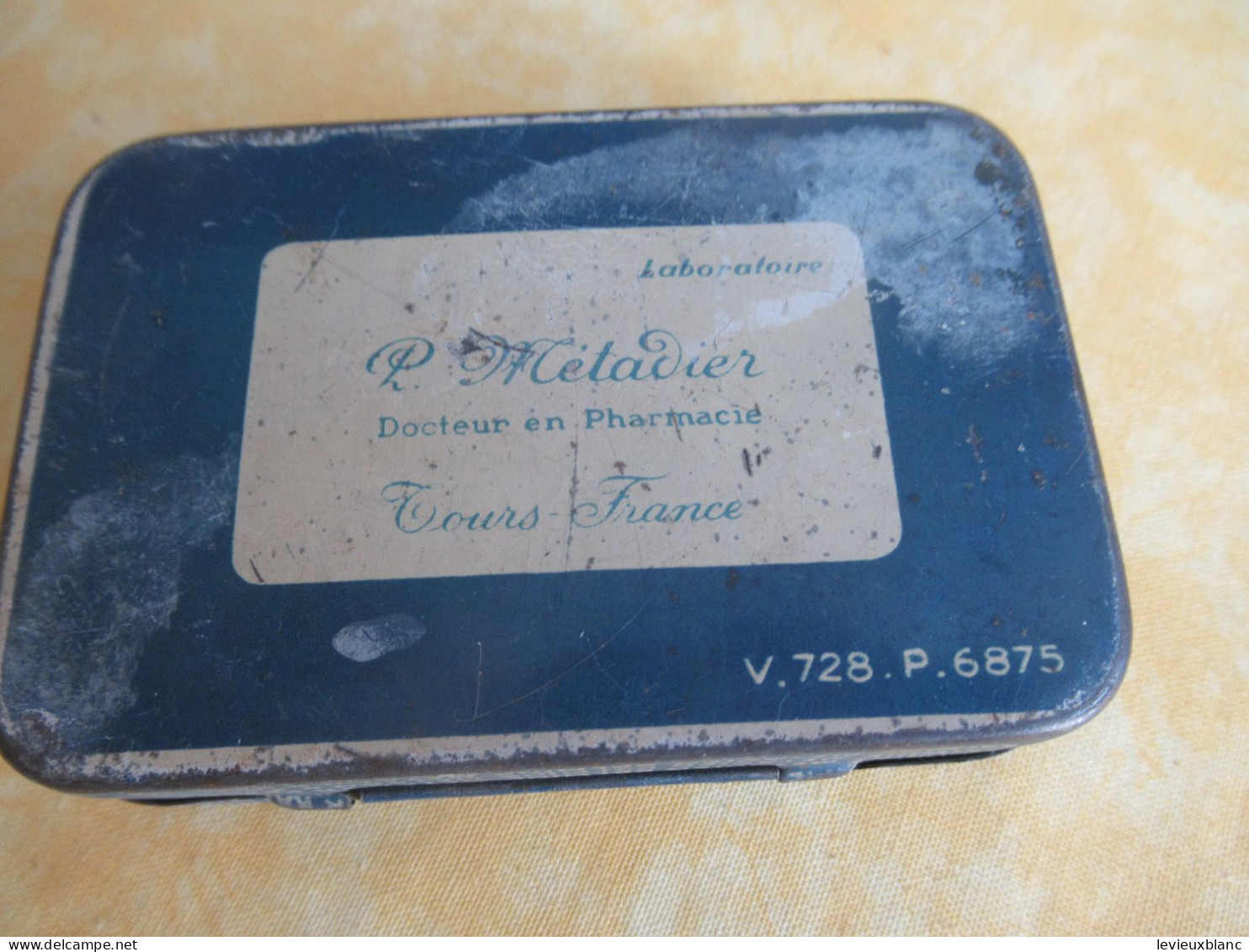 Boite Publicitaire Métallique/Kalmine Métadier/ Docteur En Pharmacie / TOURS/Vers 1960-1980  BFPP276 - Boxes