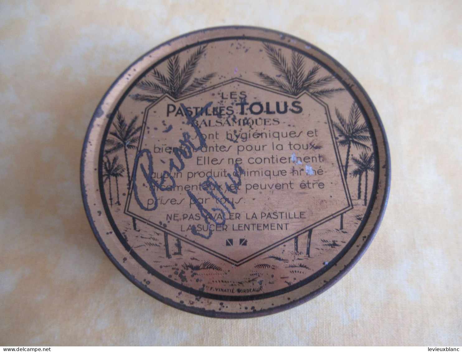 Boite Publicitaire Métallique/Pastilles TOLUS Balsamiques/ Docteur En Pharmacie / TOURS/Vers 1960-1980  BFPP277 - Dozen