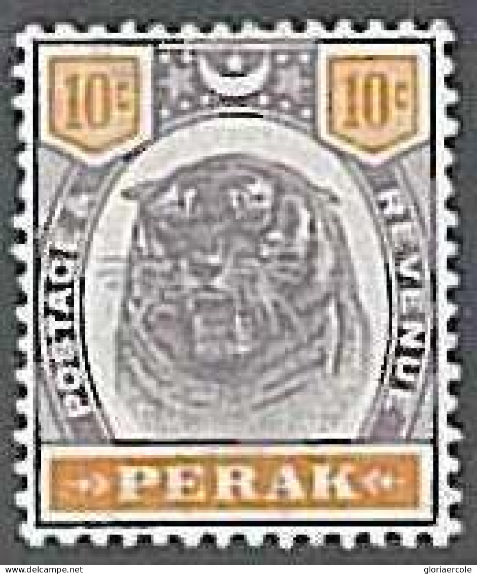 26858 - MALAYSIA Perak - STAMP - SG # 72 -  VLH Lightly Hinged WELL CENTERED - Perak