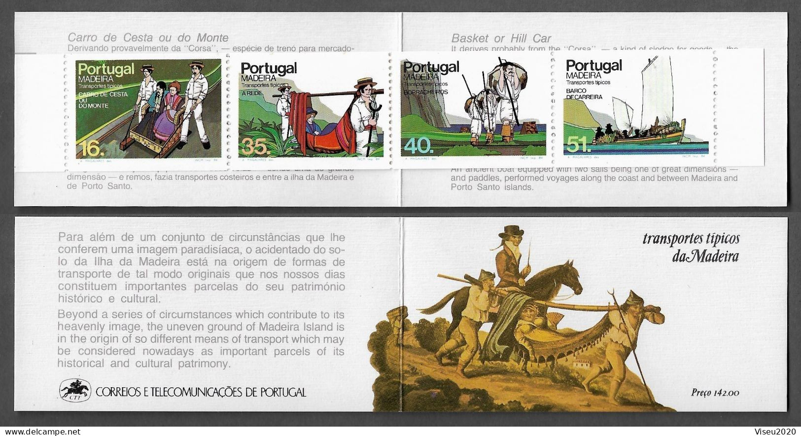 Portugal Booklet  Afinsa 32 - MADEIRA 1984 Means Of Transport MNH - Markenheftchen