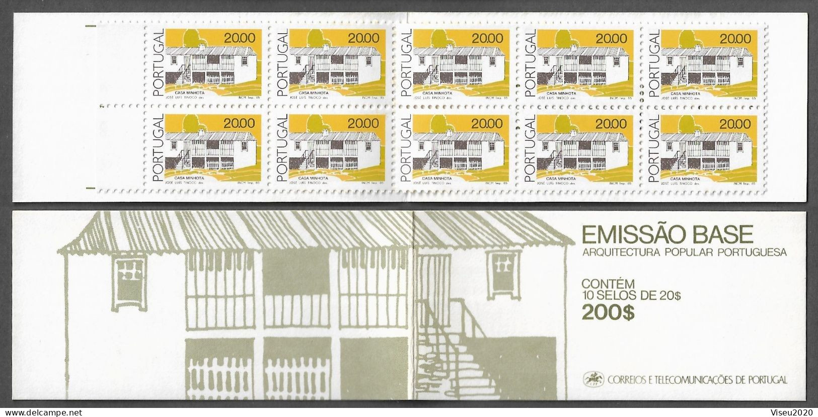 Portugal Booklet  Afinsa 35 - 1985 Traditional Architecture MNH - Carnets