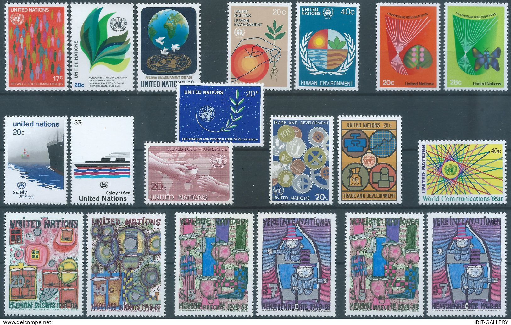 United Nations Office In New York, Mixed Lot MNH, From The Years 1959-1967-1972-1976-1982-1983-1984-1985-1986 - Collezioni & Lotti