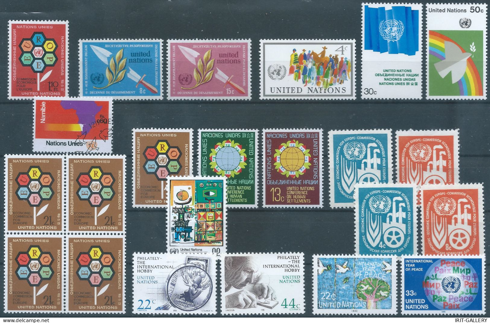 United Nations Office In New York, Mixed Lot MNH, From The Years 1959-1967-1972-1976-1982-1983-1984-1985-1986 - Collections, Lots & Séries