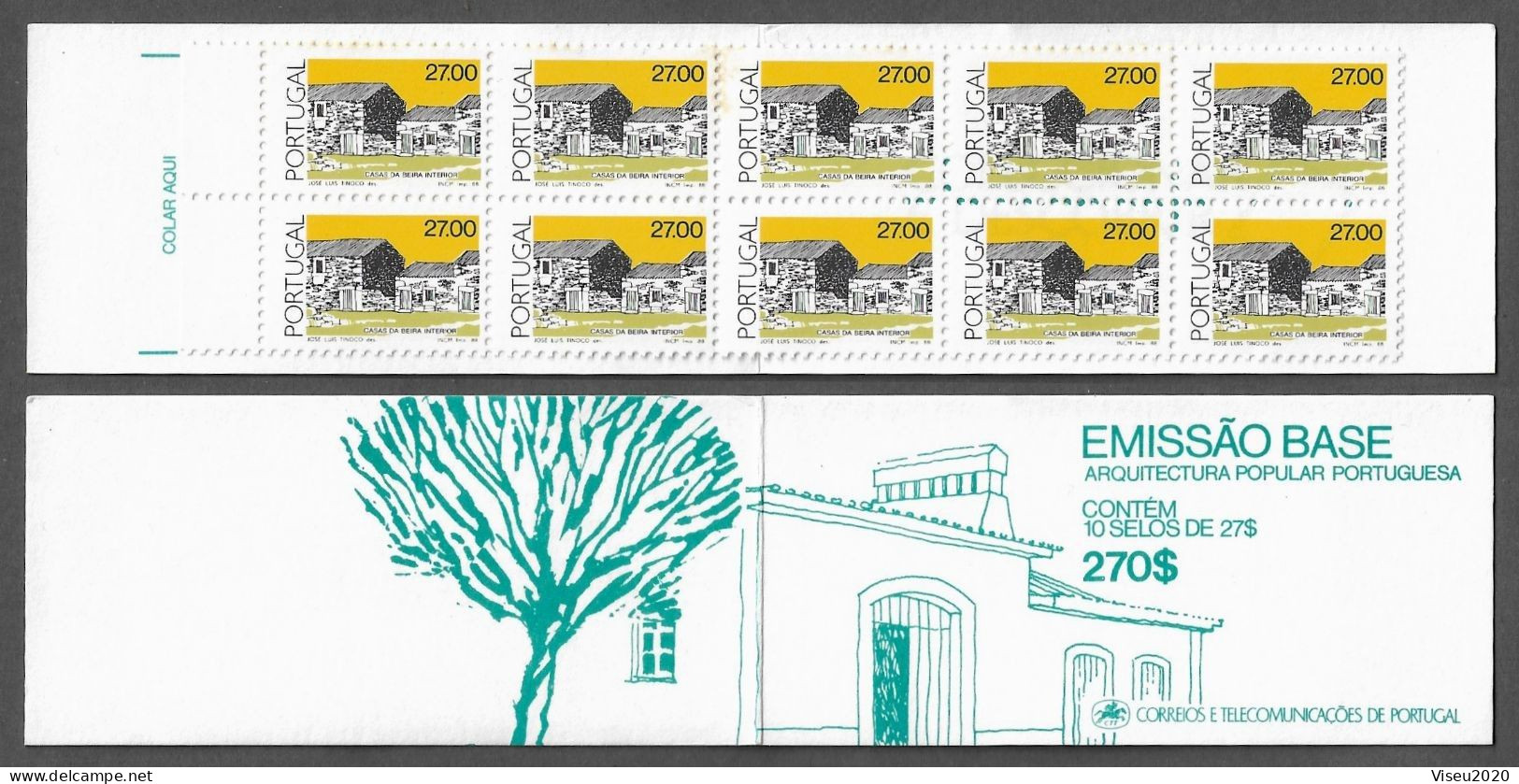 Portugal Booklet  Afinsa 38 - 1985 Traditional Architecture MNH - Markenheftchen