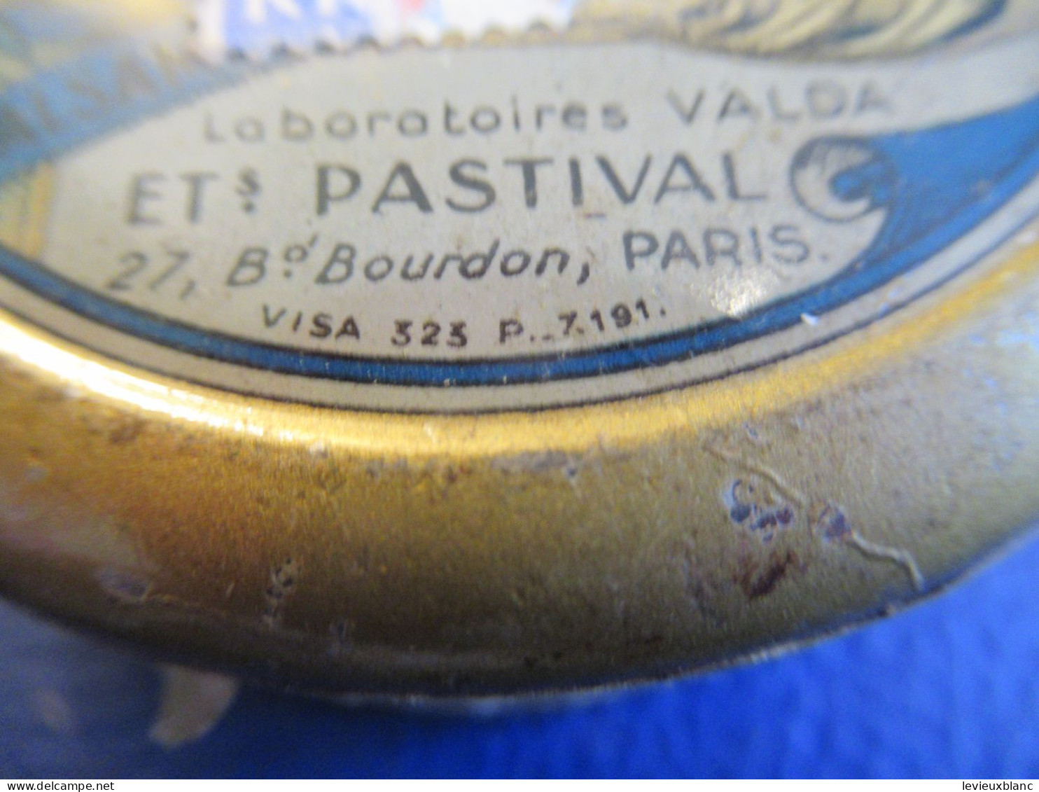 Boite Publicitaire Métallique/Pastilles VALDA /Etablissements PASTIVAL, Paris /Vers 1950-1970        BFPP270 - Boîtes