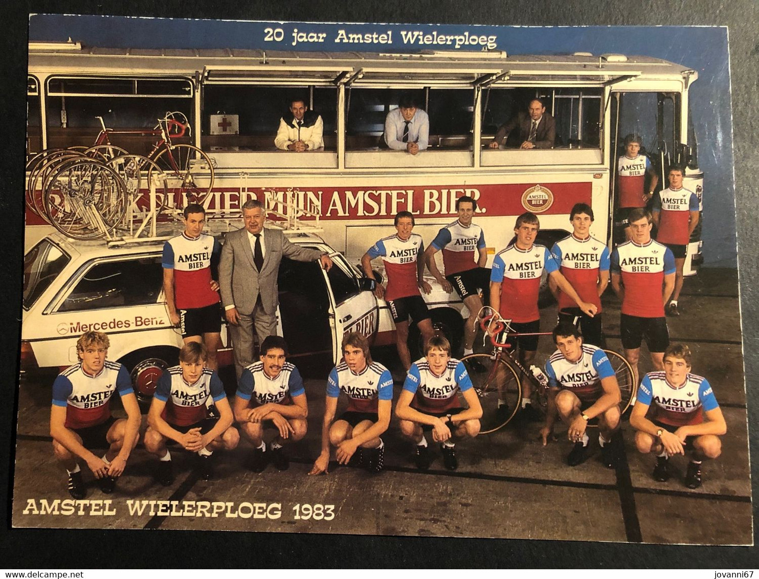 Amstel - Team Card - 1983 - Carte /  Card - Cyclists - Cyclisme - Ciclismo -wielrennen - Cyclisme